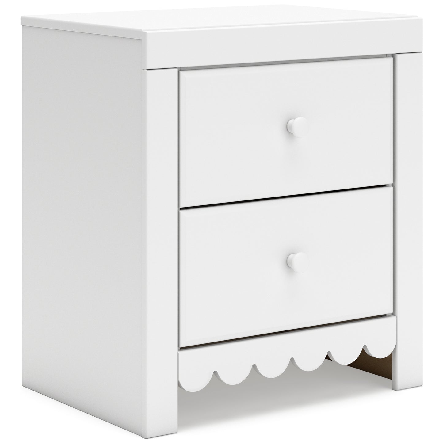 Mollviney Panel Headboard With Mirrored Dresser And Nightstand