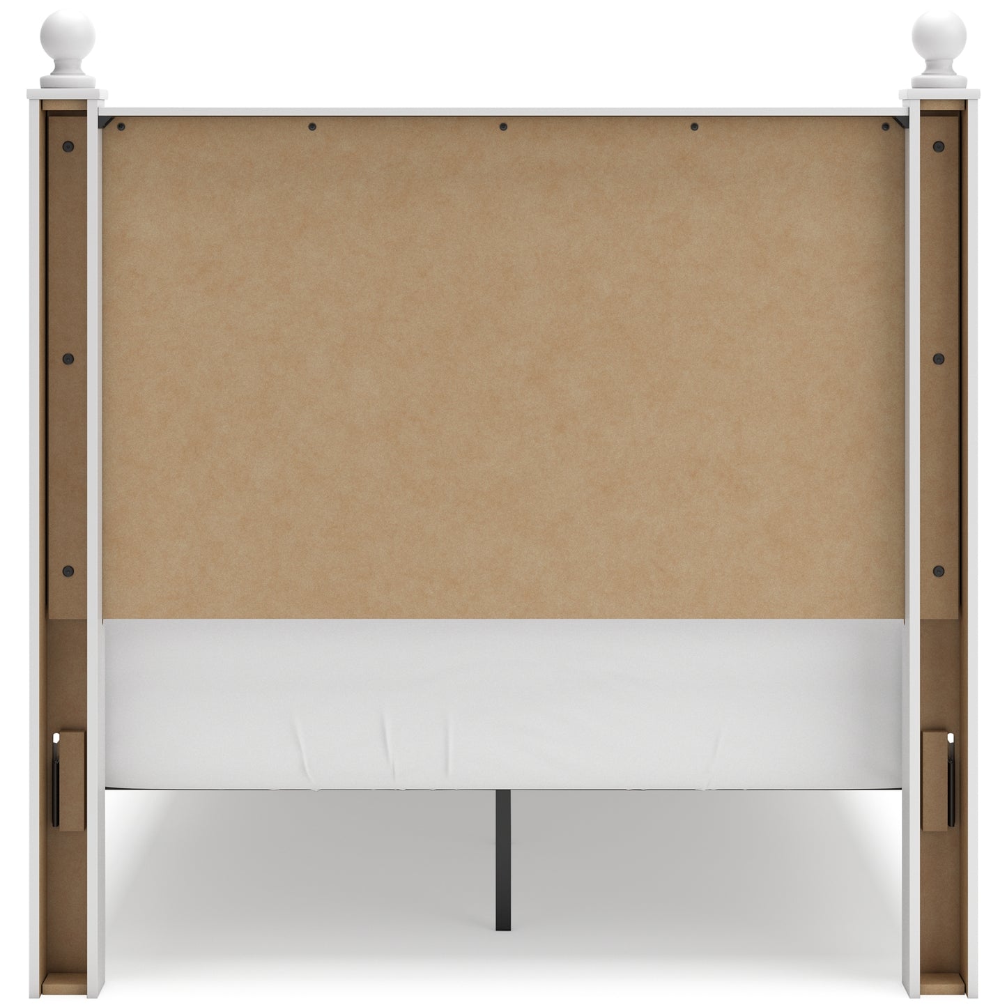 Mollviney Panel Storage Bed With Mirrored Dresser And Chest