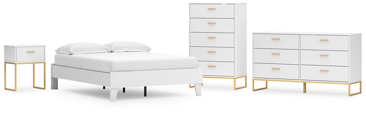 Socalle Platform Bed With Dresser And Nightstand