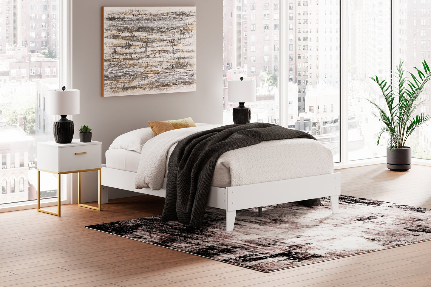 Socalle Platform Bed With Dresser And Nightstand