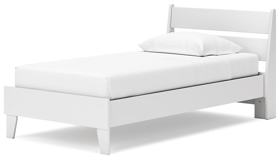 Socalle Panel Platform Bed With Nightstand