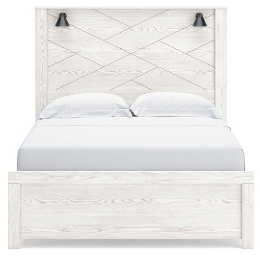 Gerridan Panel Bed With Mirrored Dresser, Chest And Nightstand