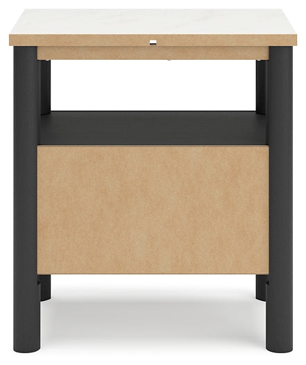 Cadmori Upholstered Bed With Mirrored Dresser And 2 Nightstands