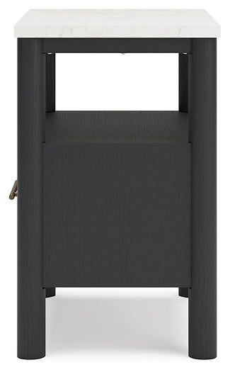 Cadmori Upholstered Bed With Mirrored Dresser And 2 Nightstands