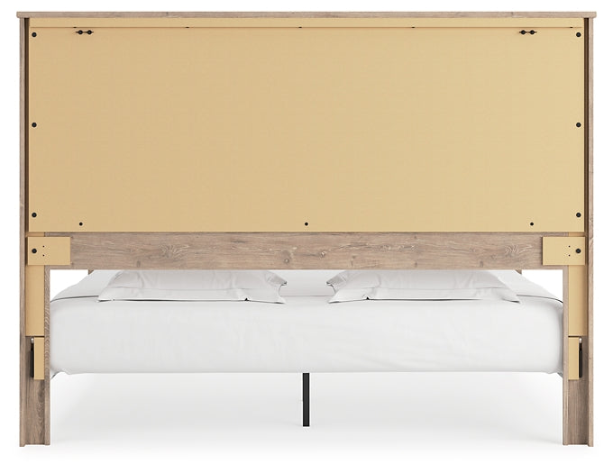 Senniberg Panel Bed With Mirrored Dresser And Chest