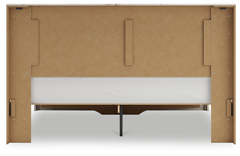 Lawroy Panel Storage Bed With Mirrored Dresser And Nightstand