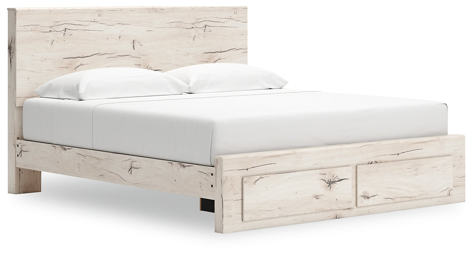 Lawroy Panel Storage Bed With Mirrored Dresser And Nightstand