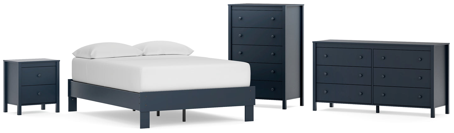 Simmenfort Platform Bed With Dresser, Chest And Nightstand