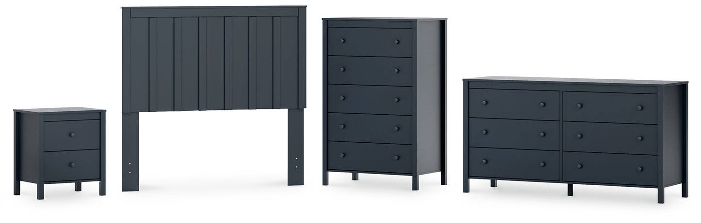 Simmenfort Panel Headboard With Dresser, Chest And Nightstand