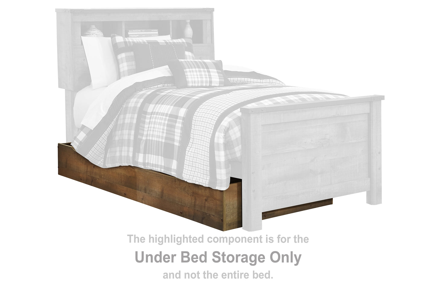 Trinell Bookcase Bed With Storage