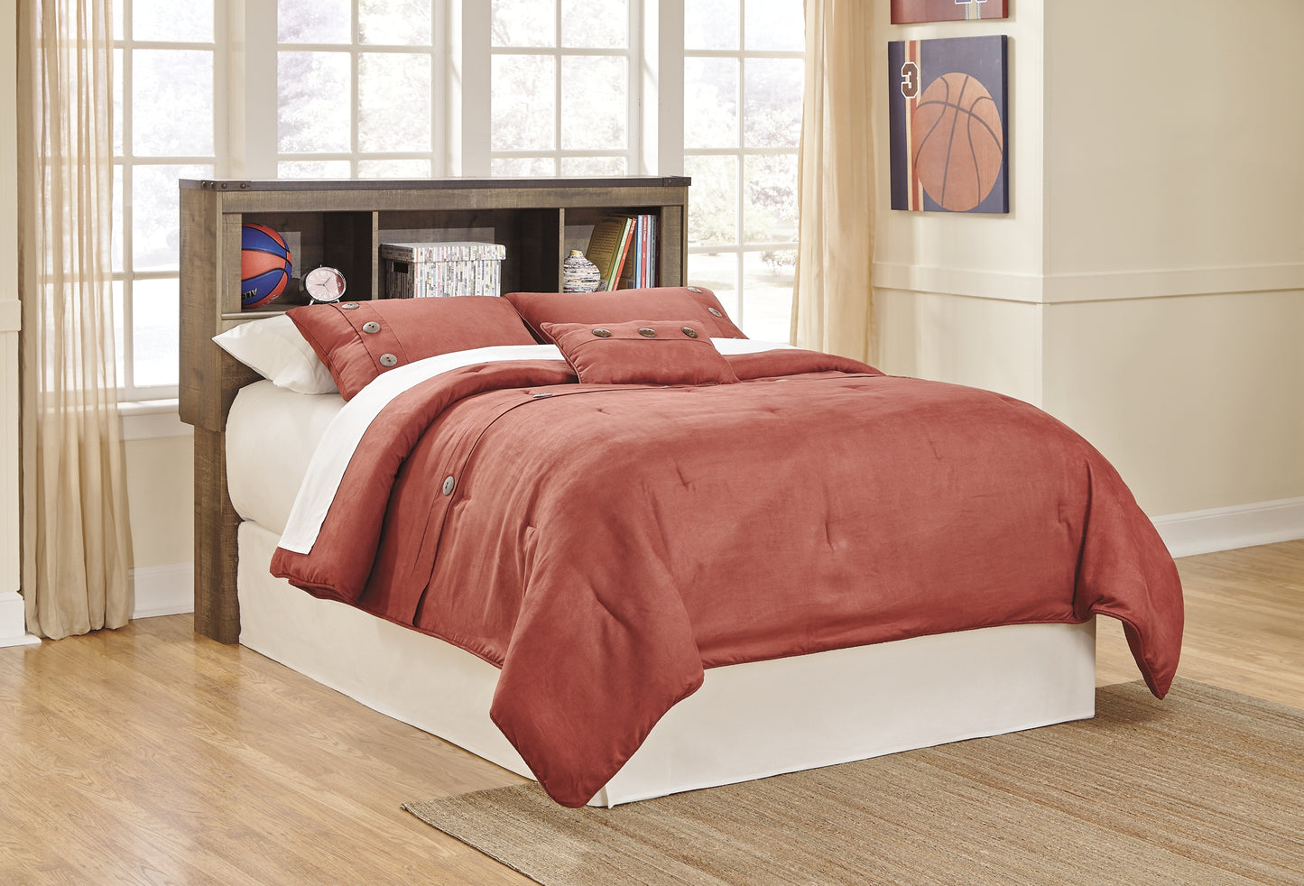 Trinell Bookcase Bed With Storage
