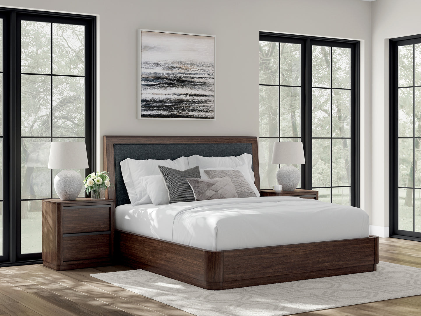Dilenno  Upholstered Panel Bed