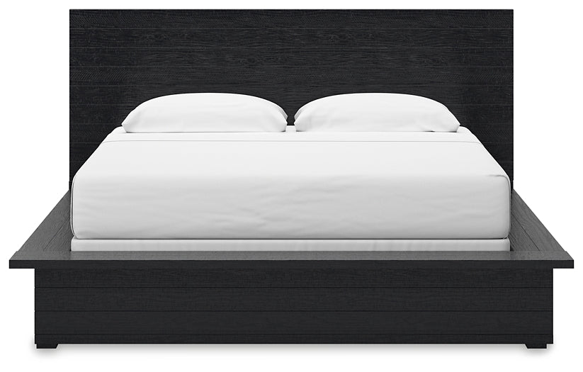 Londer Panel Bed With Mirrored Dresser, Chest And 2 Nightstands