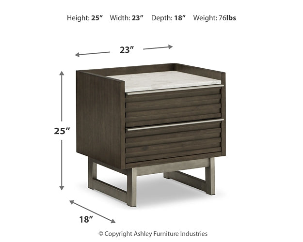 Arkenton Panel Bed With Mirrored Dresser And 2 Nightstands