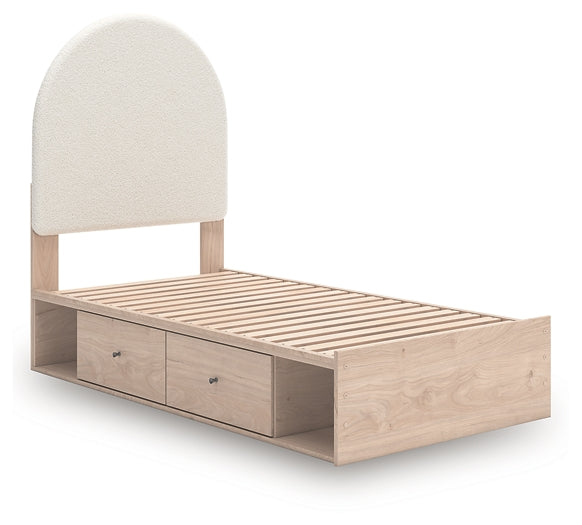 Arloster Upholstered Panel Bed With Storage