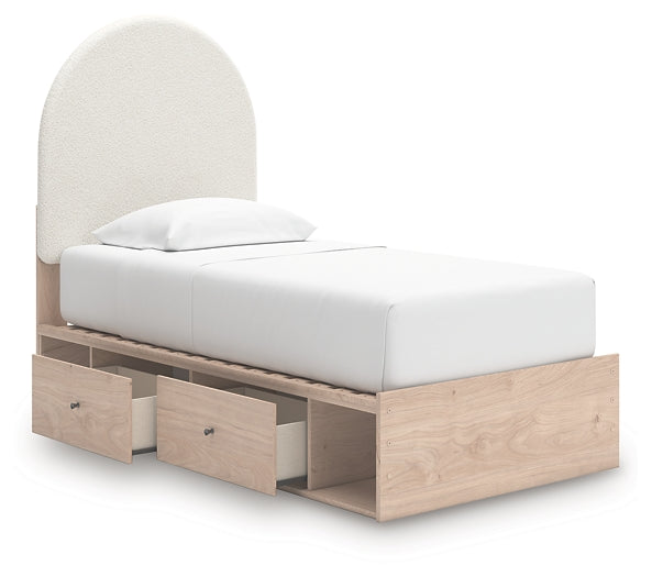 Arloster Upholstered Panel Bed With Storage