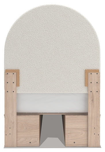 Arloster Upholstered Panel Bed With Storage
