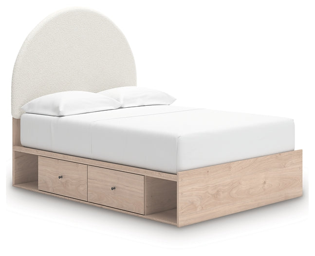 Arloster Upholstered Panel Bed With Storage