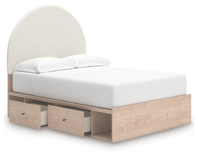 Arloster Upholstered Panel Bed With Storage