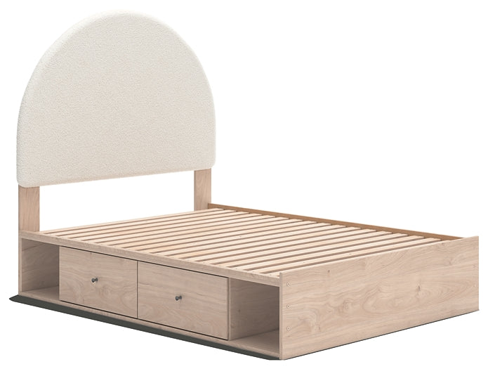 Arloster Upholstered Panel Bed With Storage
