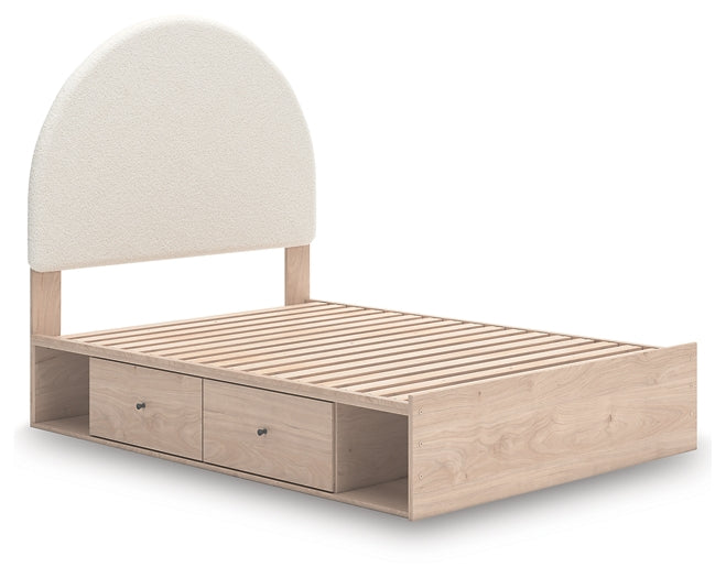 Arloster Upholstered Panel Bed With Storage