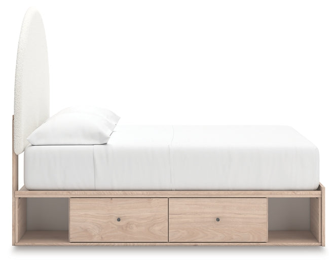 Arloster Upholstered Panel Bed With Storage