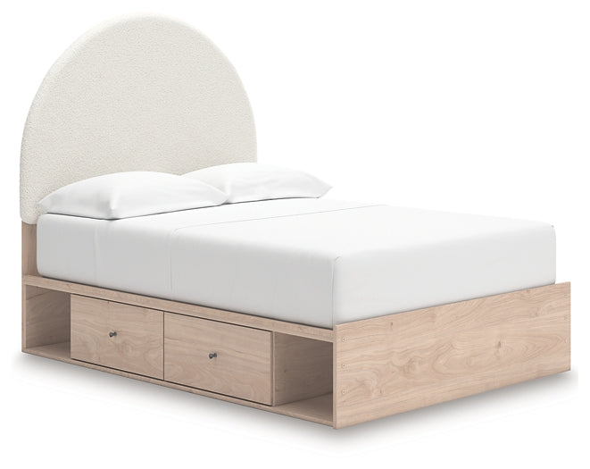 Arloster Upholstered Panel Bed With Storage