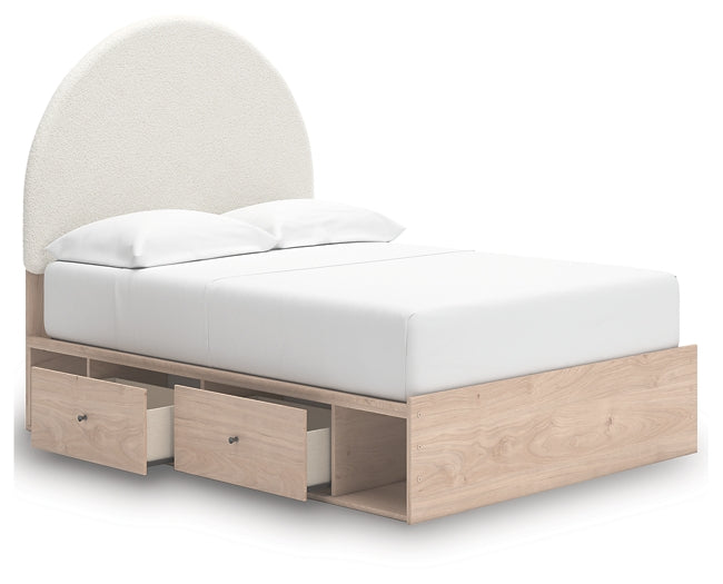 Arloster Upholstered Panel Bed With Storage