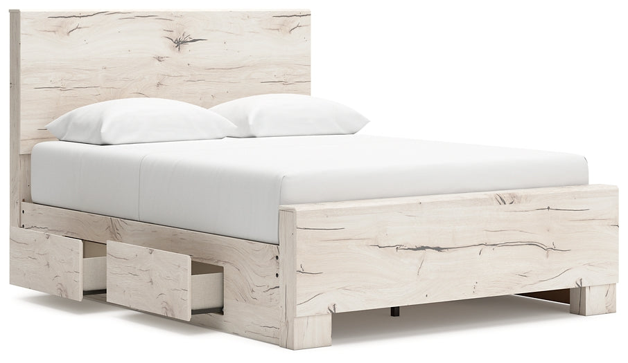 Panel Bed With Mirrored Dresser, Chest And Nightstand