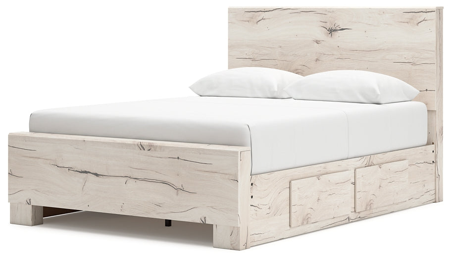 Panel Bed With Mirrored Dresser, Chest And Nightstand