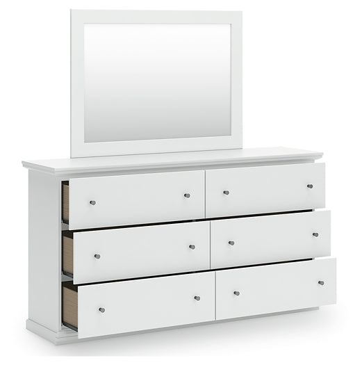 Bostwick Shoals Panel Bed With Mirrored Dresser