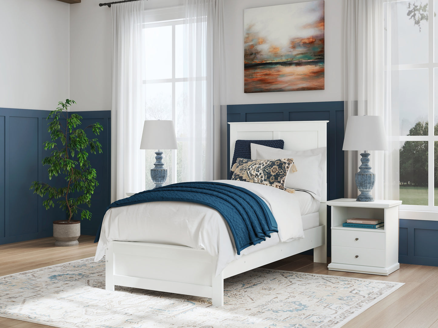 Bostwick Shoals Panel Bed With Mirrored Dresser