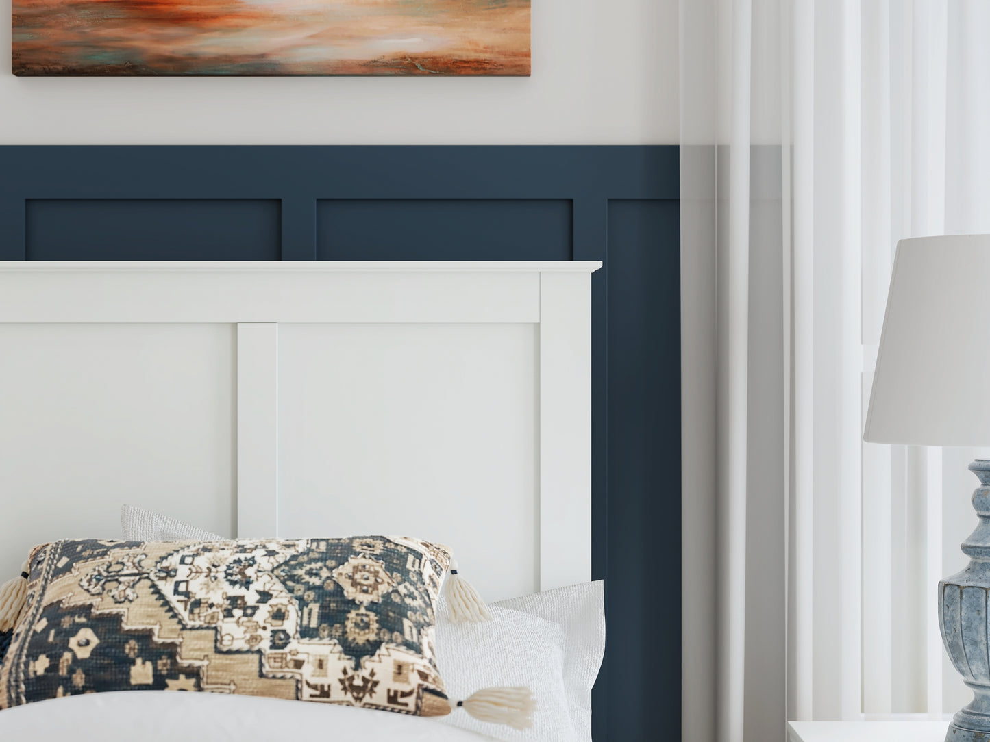 Bostwick Shoals Panel Bed With Mirrored Dresser