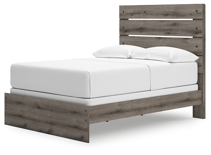 Graystorm Panel Bed With Mirrored Dresser, Chest And Nightstand