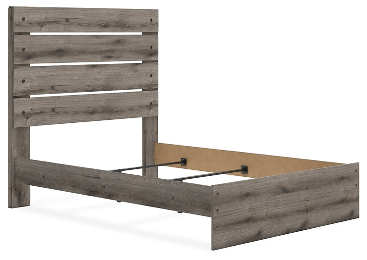 Graystorm Panel Bed With Mirrored Dresser, Chest And Nightstand