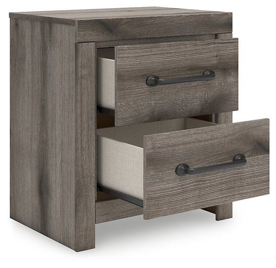 Graystorm Panel Storage Bed With Mirrored Dresser, Chest And Nightstand