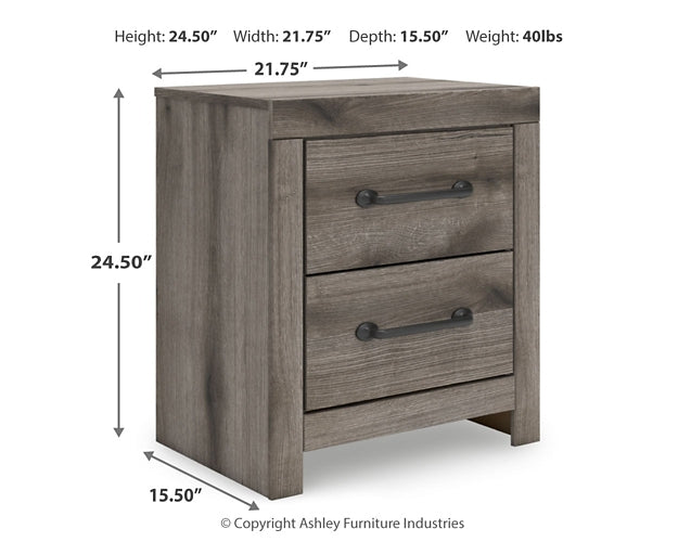 Graystorm Panel Storage Bed With Mirrored Dresser, Chest And Nightstand