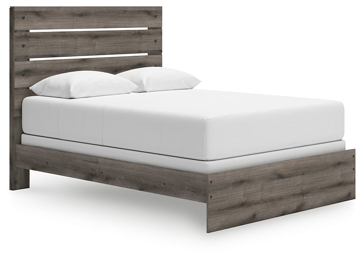 Graystorm Panel Bed With Mirrored Dresser And Chest