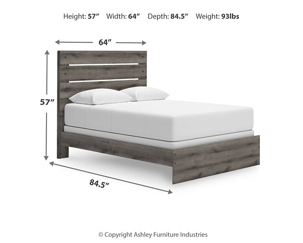 Graystorm Panel Bed With Mirrored Dresser And Chest