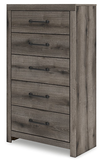 Graystorm Panel Bed With Mirrored Dresser, Chest And Nightstand