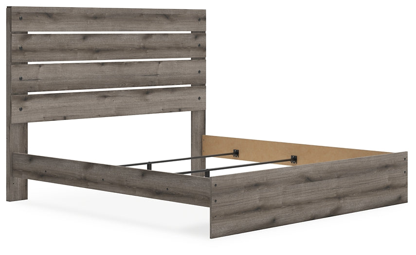 Graystorm Panel Bed With Mirrored Dresser, Chest And Nightstand