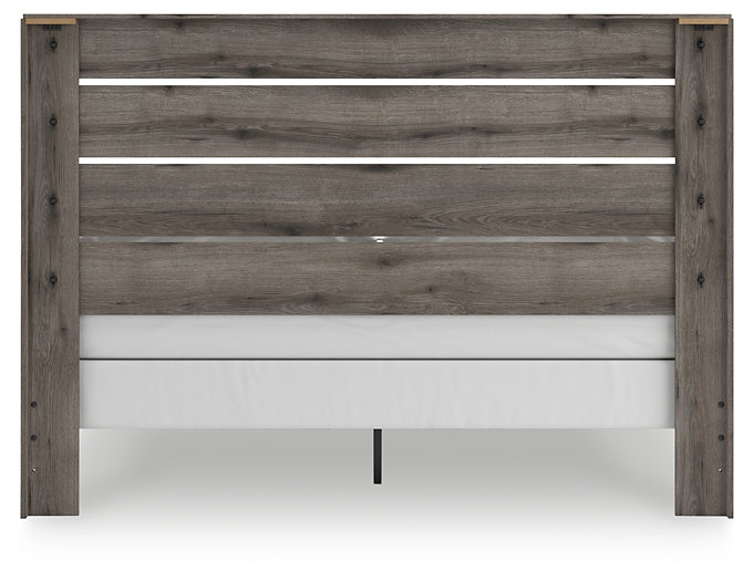 Graystorm Panel Bed With Mirrored Dresser And Chest