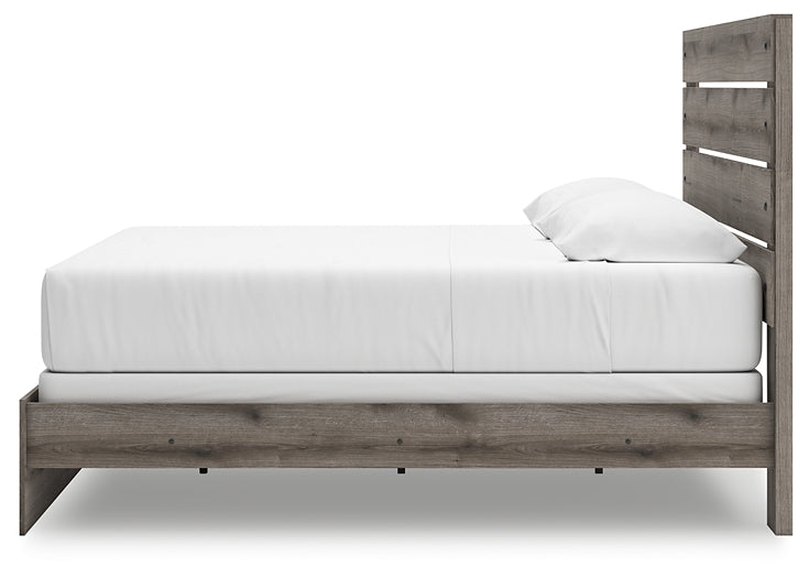 Graystorm Panel Bed With Mirrored Dresser And Chest