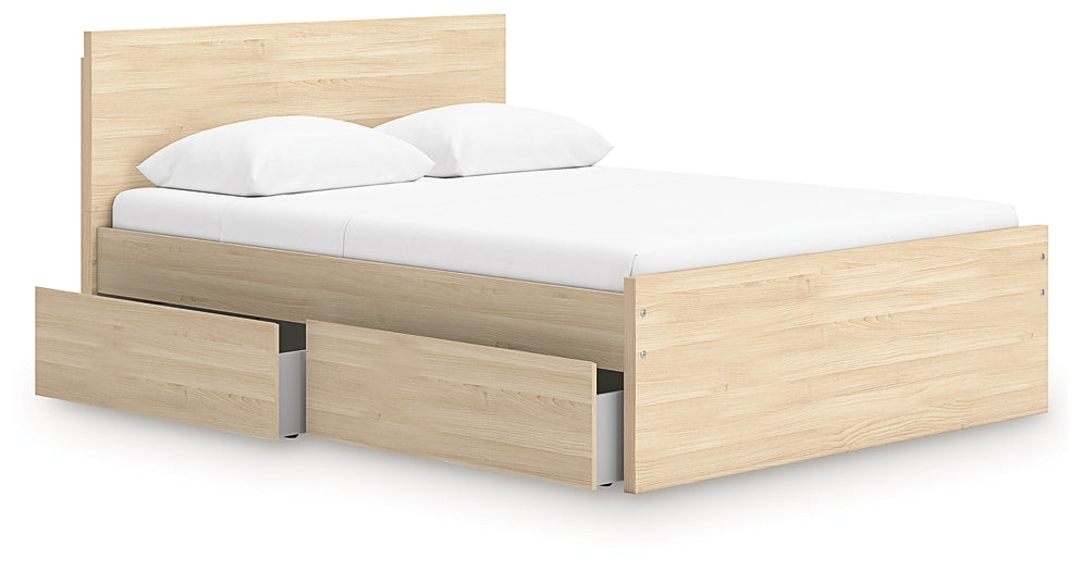 Onita Panel Platform Bed With 1 Side Storage