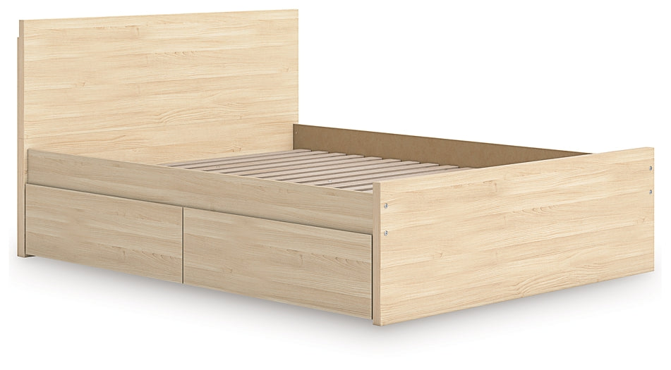 Onita Panel Platform Bed With 1 Side Storage