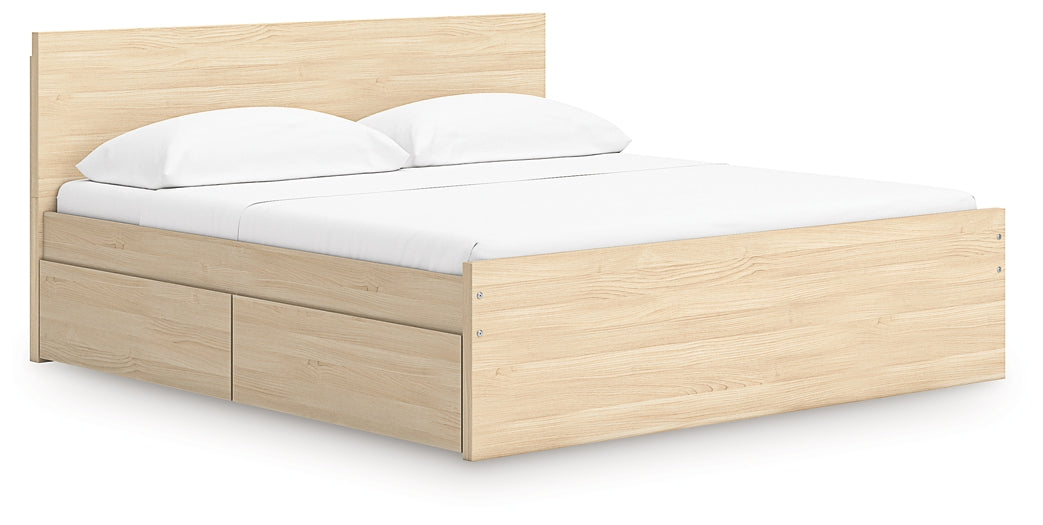 Onita Panel Platform Bed With 2 Side Storage