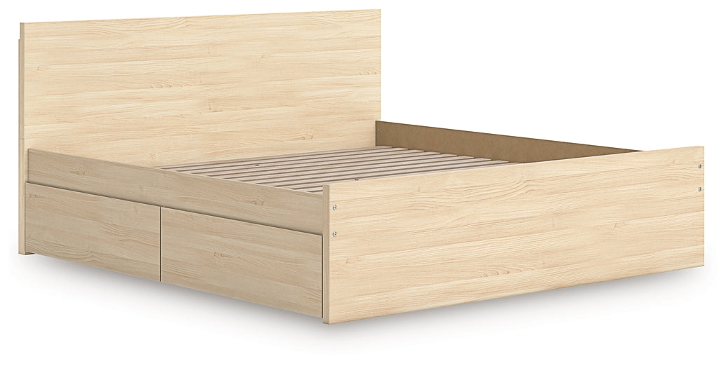 Onita Panel Platform Bed With 2 Side Storage