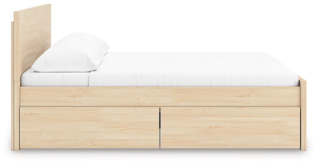 Onita Panel Platform Bed With 2 Side Storage
