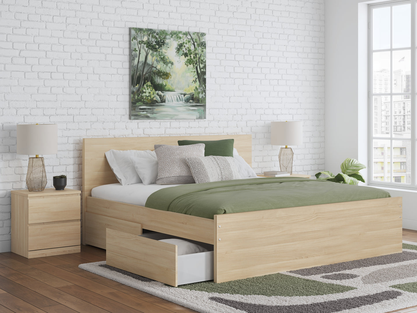 Onita Panel Platform Bed With Storage