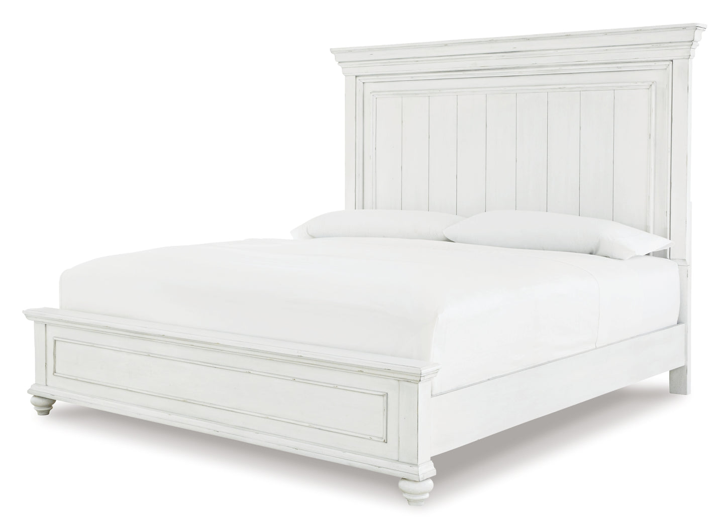 Kanwyn  Panel Bed With Mirrored Dresser, Chest And Nightstand